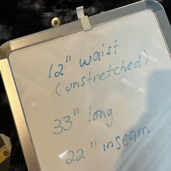 Cottonways Pants Womens SMALL Black White Tie Dye Wide Leg Button Hem Cropped - Picture 8 of 8